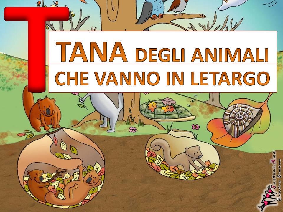 AUTUNNO - ogni lettera una parola e un disegno - lettera T