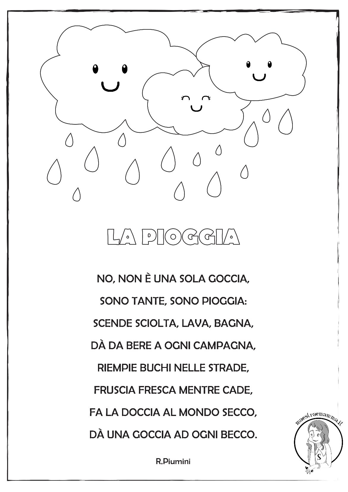 La Pioggia_poesia autunno_BN 