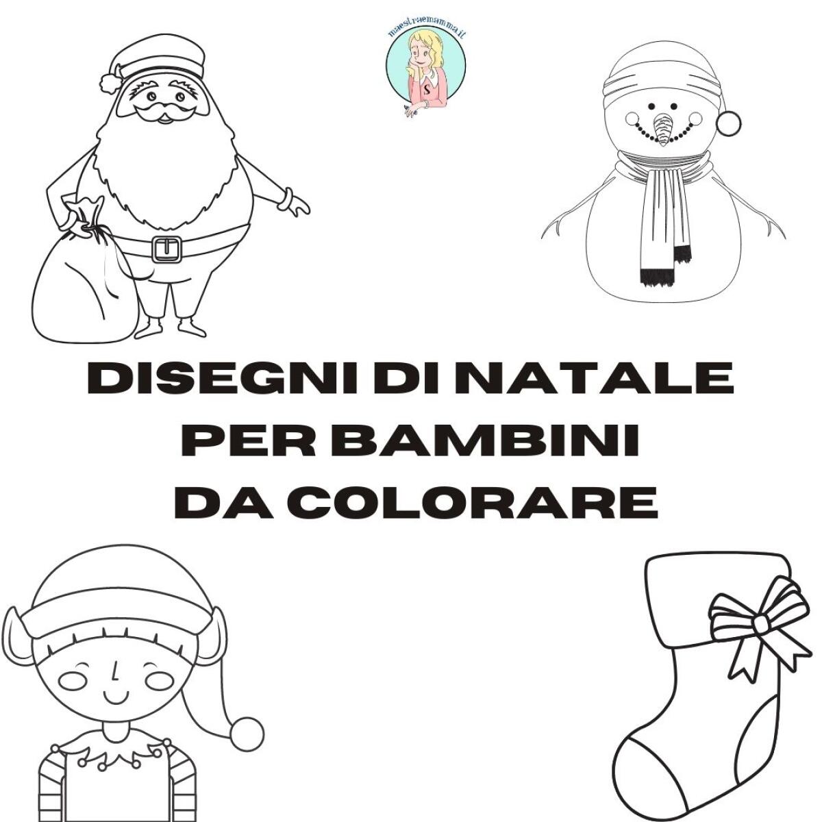 Disegni di Natale per bambini da colorare - 