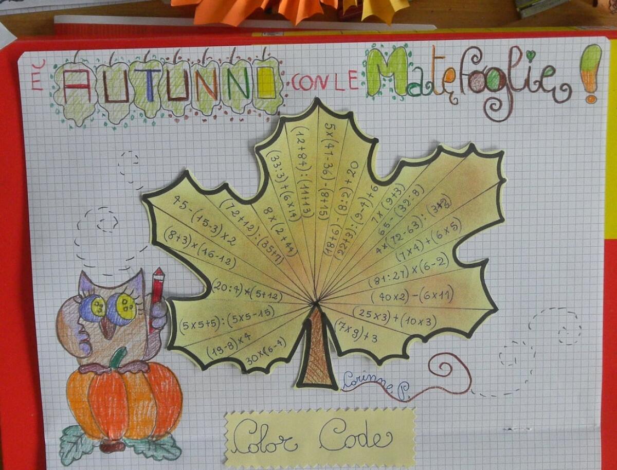 MATEfoglie - attività di matematica per gli alunni di classe quarta - 