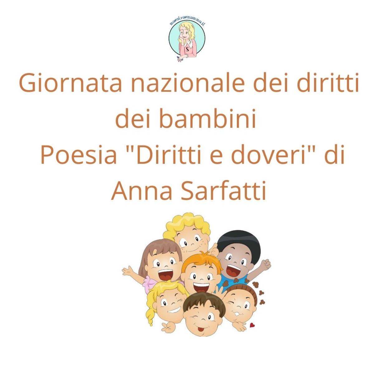 Poesia sui diritti dei bambini - "Diritti e doveri" di A. Sarfatti - 