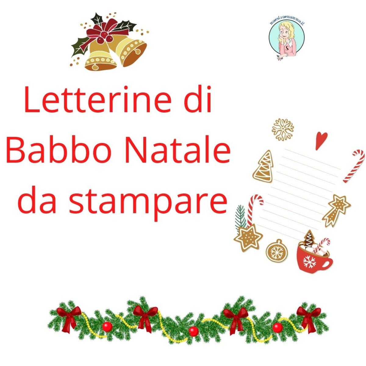 Lettere di Babbo Natale da stampare - 