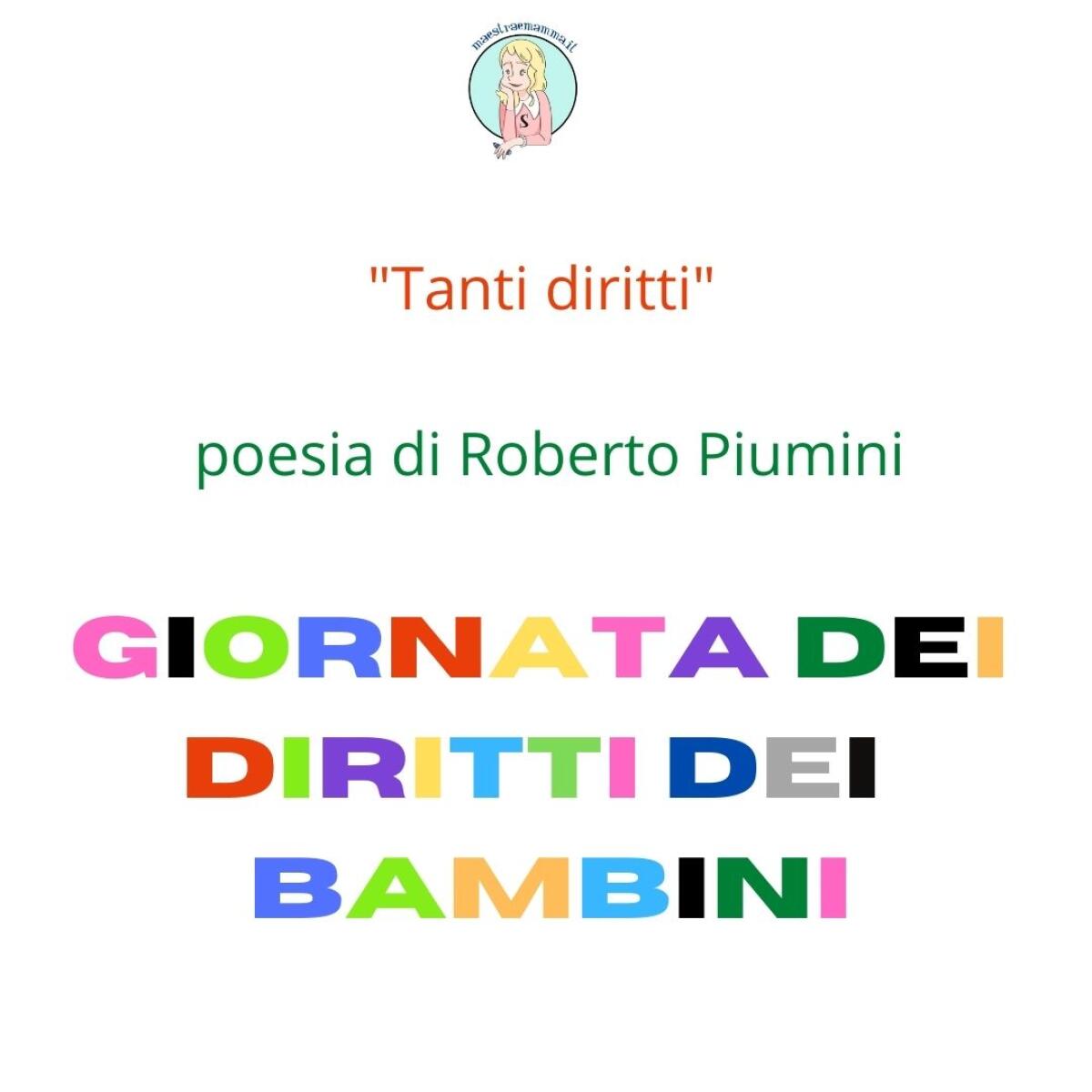 Poesia di R. Piumini - Giornata dei diritti dei bambini - 