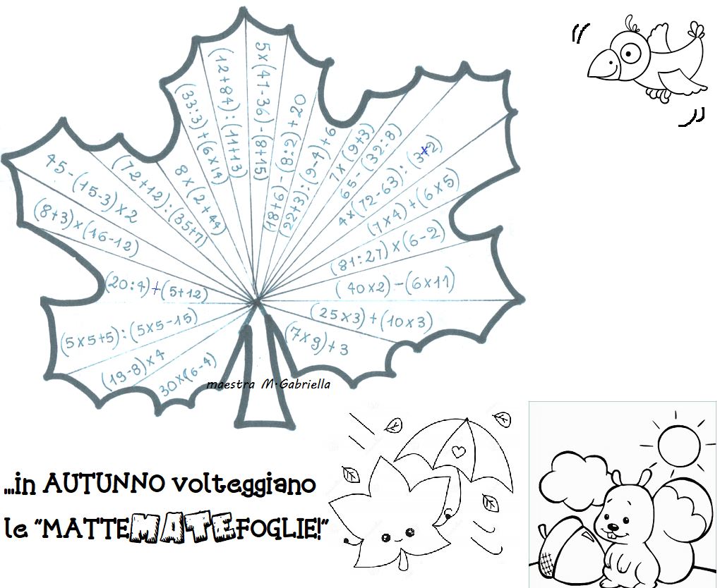 matefoglie schede attività matematica classe quarta