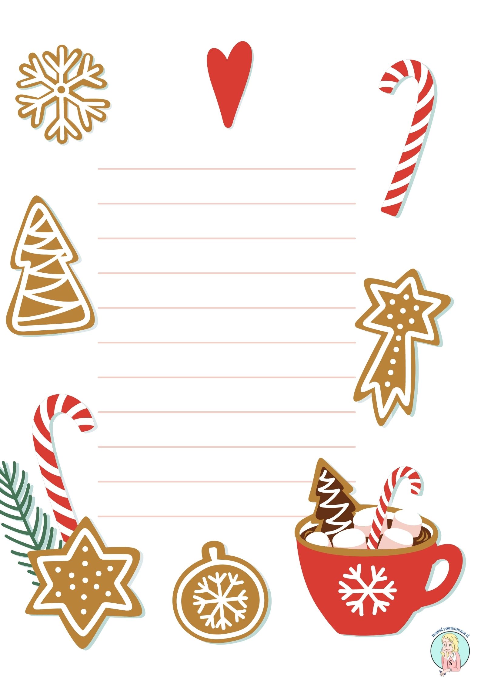 letterina lettera santa lucia babbo natale