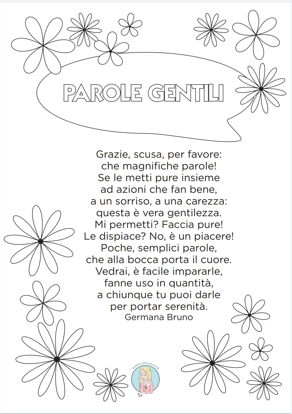 Le parole gentili - poesia gentilezza di Elio Gentile - per la giornata della gentilezza ma utile da proporre anche durante le lezioni di educazione civica