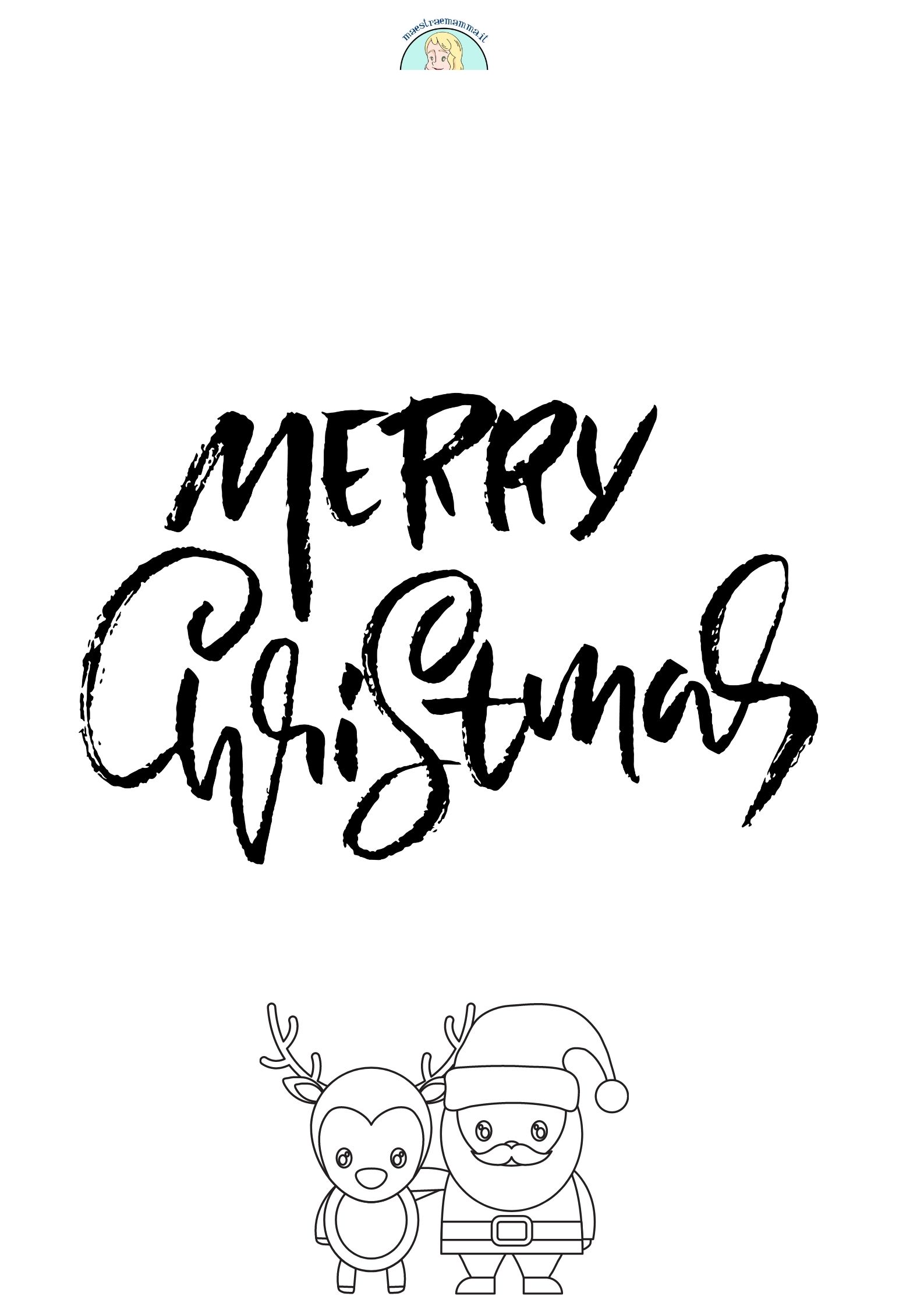 MERRY CHRISTMAS SCRITTA BUON NATALE