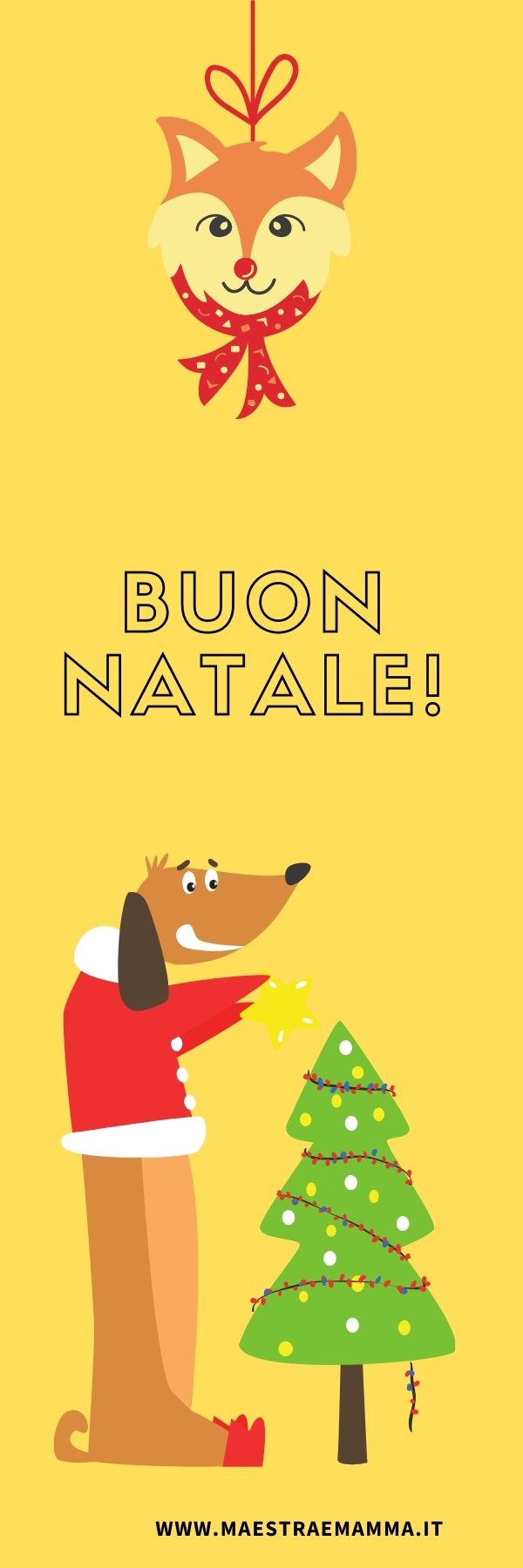idee per natale segnalibro da stampare