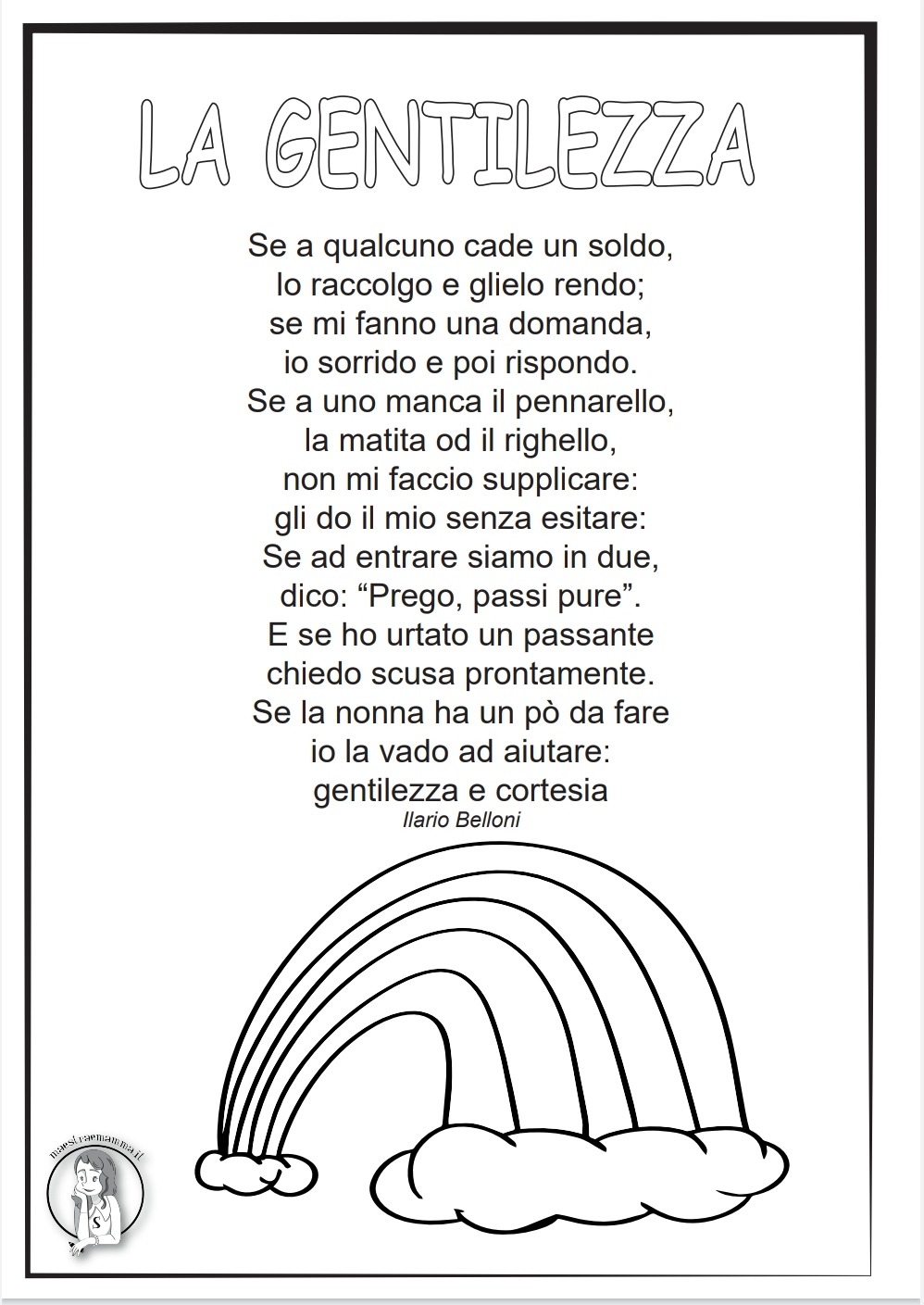 "La gentilezza" - poesia di Ilario Belloni 13 novembre settimana della gentilezza