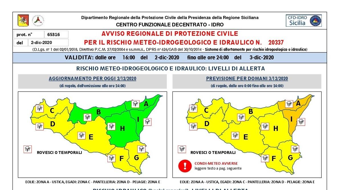 Allerta meteo: il Comune di Catania raccomanda massima prudenza - 