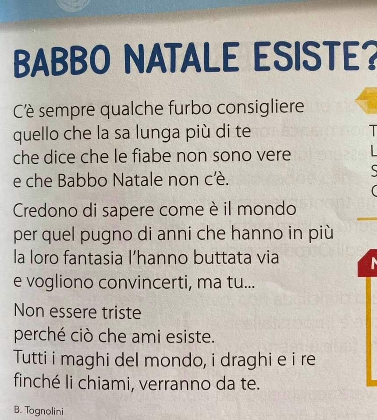 Filastrocca su Babbo Natale  di Bruno Tognolini - "Ma Babbo Natale esiste?" - 