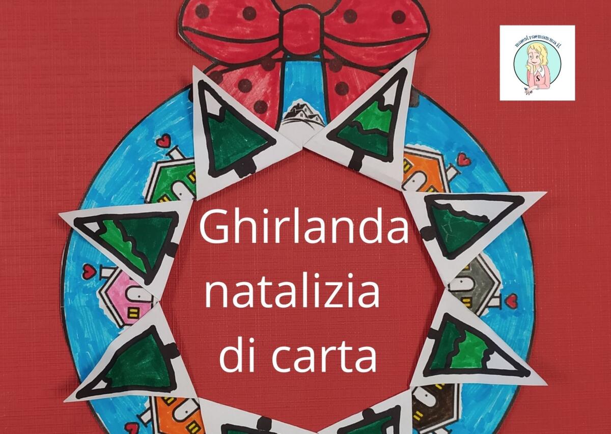 Decorazioni Natalizie Fai Da Te - Ghirlanda di carta - 