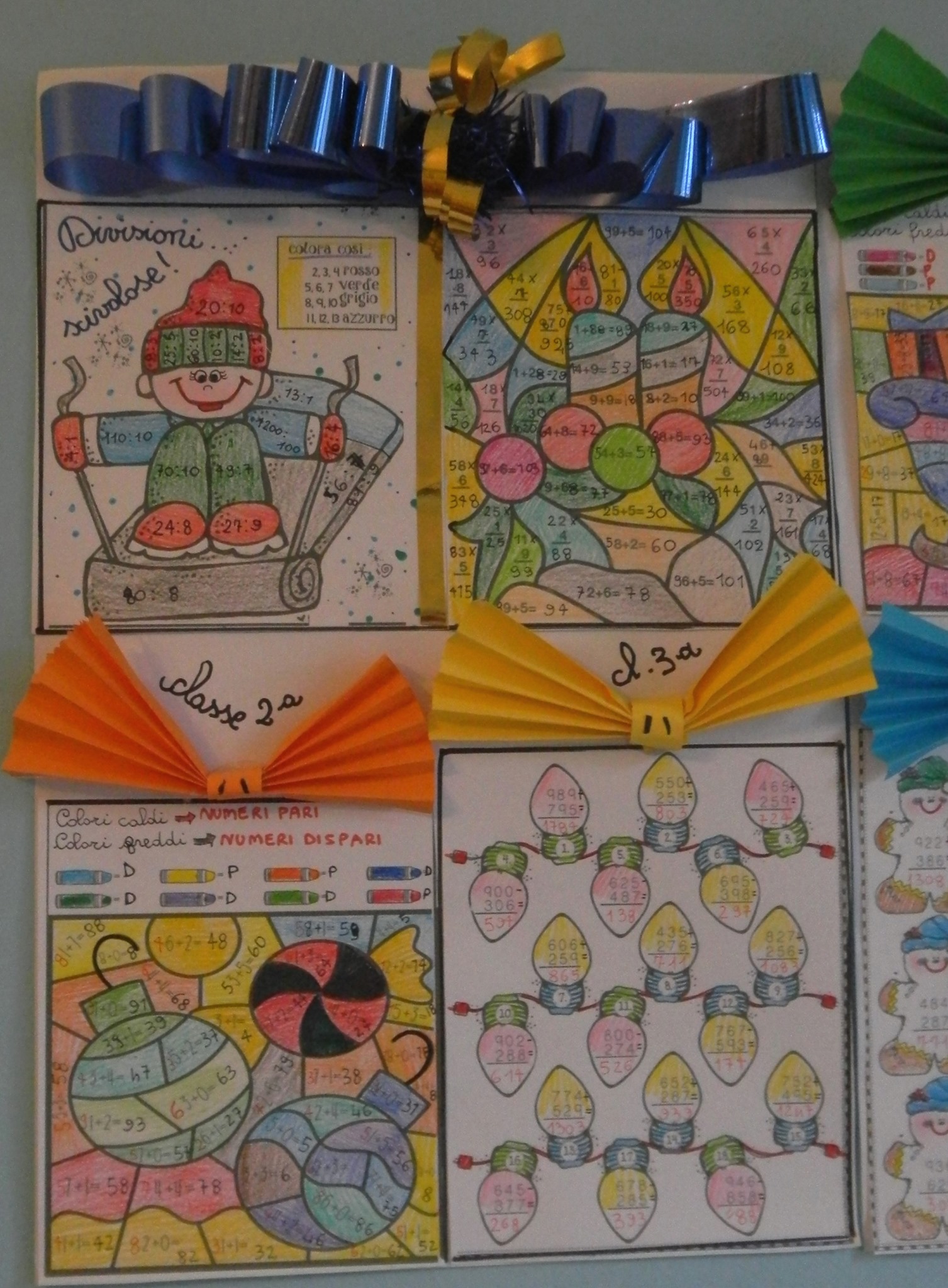schede di matematica natale