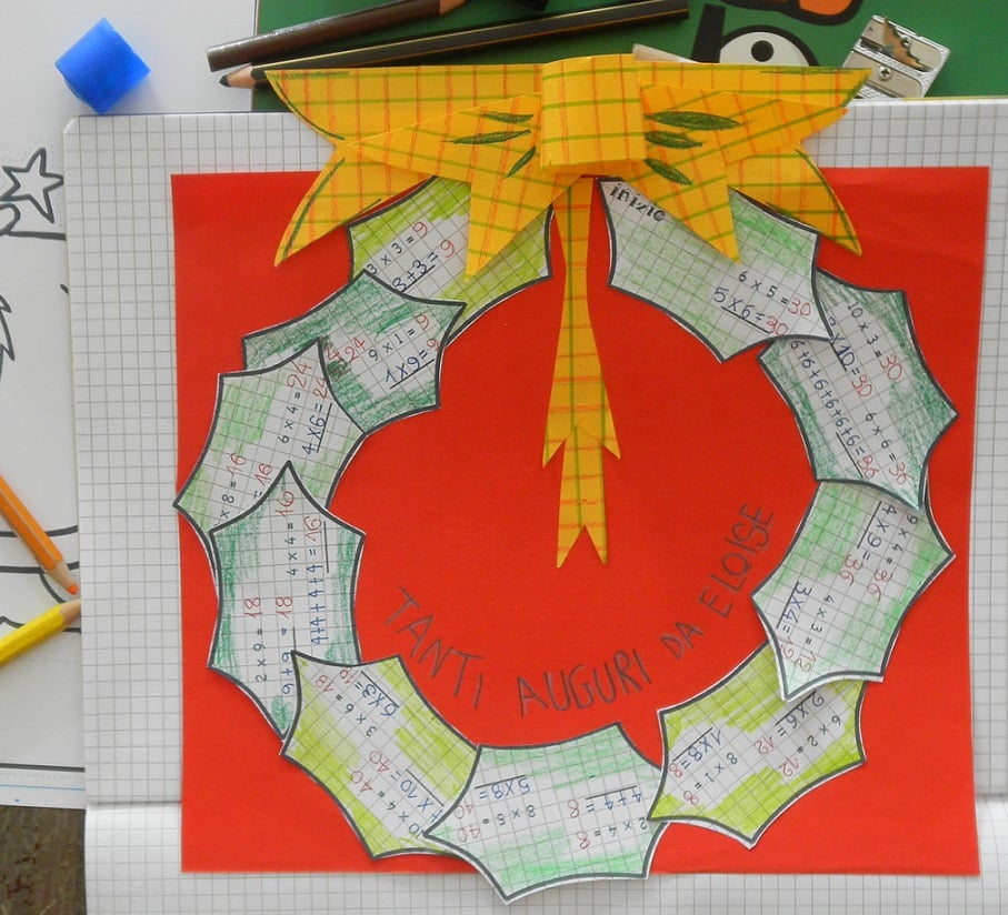 Schede e attività didattiche di matematica per scuola primaria - classe seconda a tema natalizio