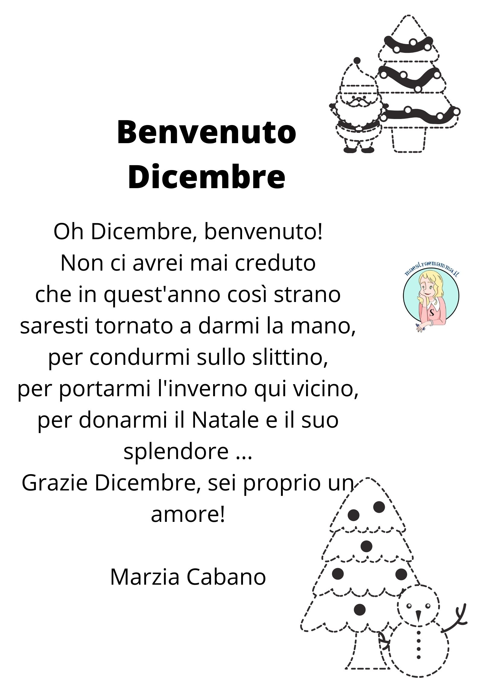 poesia inverno benvenuto dicembre marzia cabano