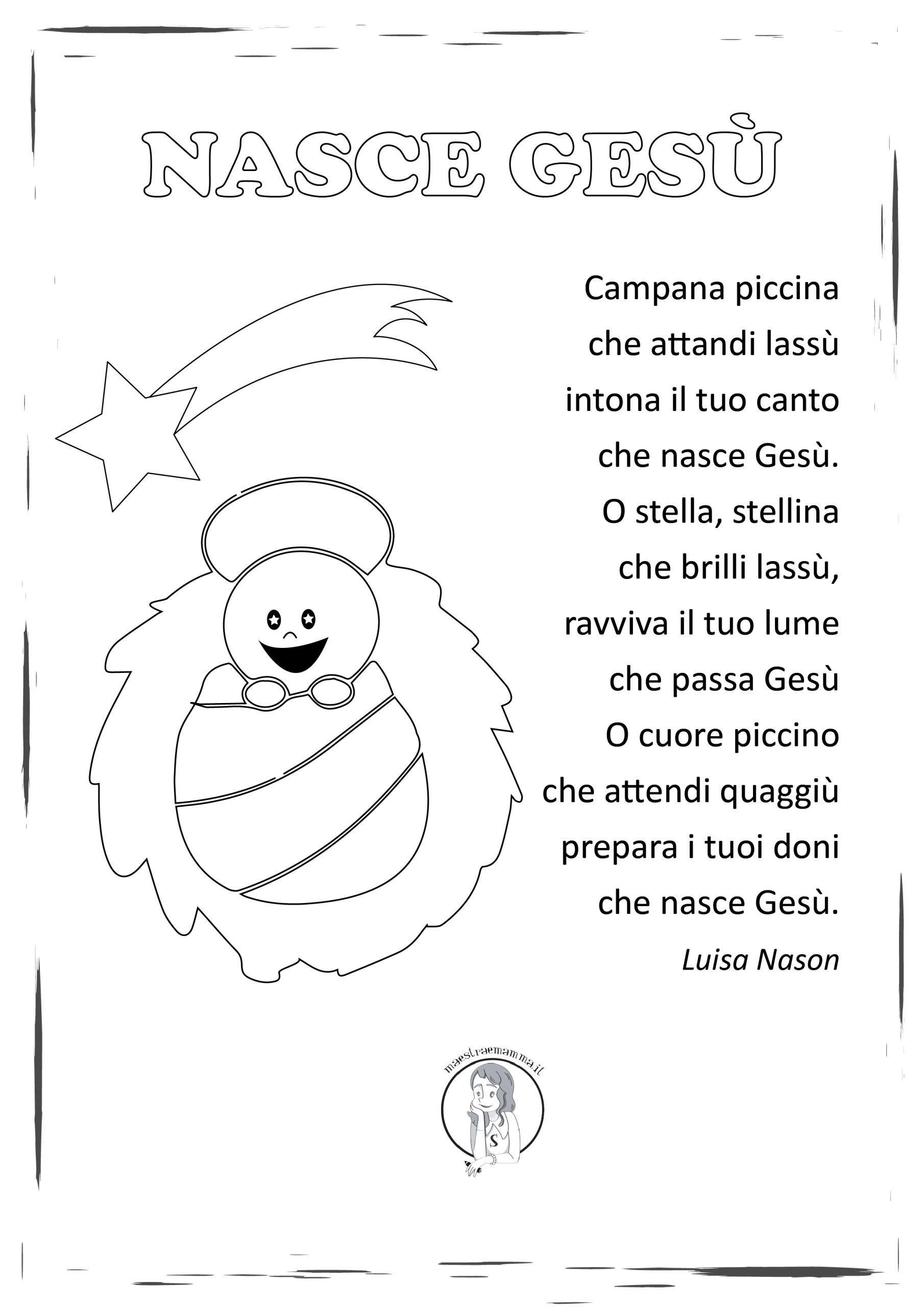 Nasce Gesù - poesia tradizionale per Natale