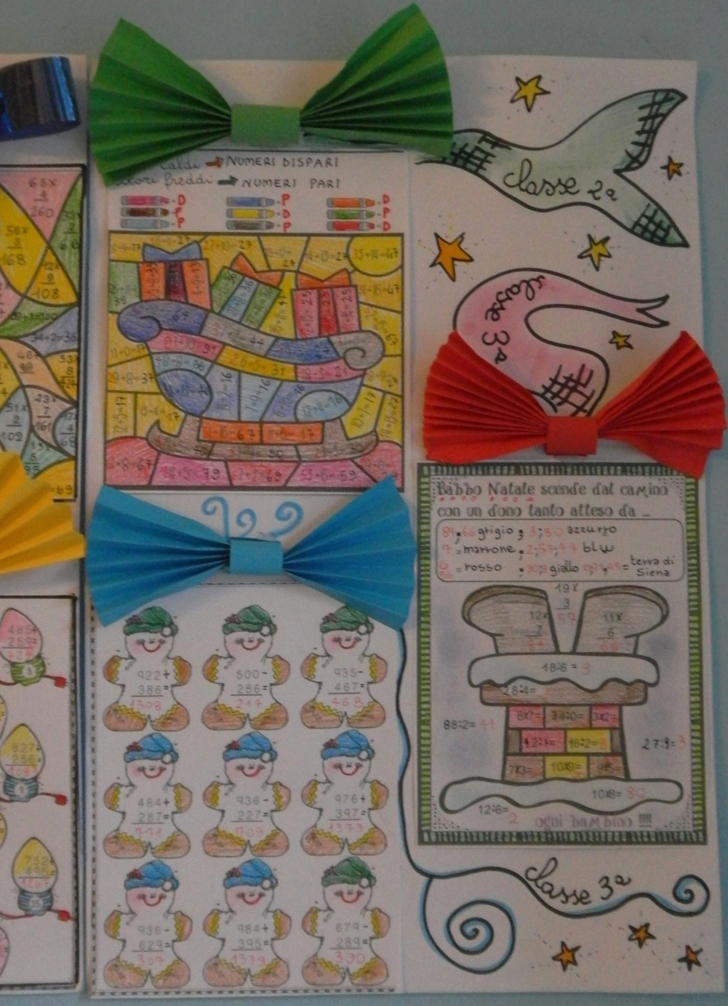 schede di matematica natale