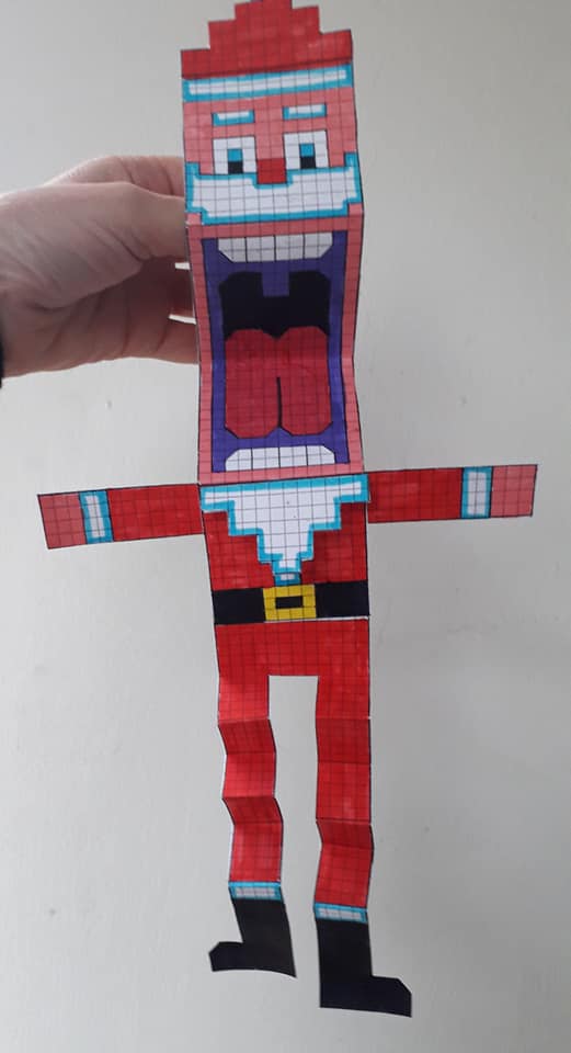 Babbo Natale pixel art