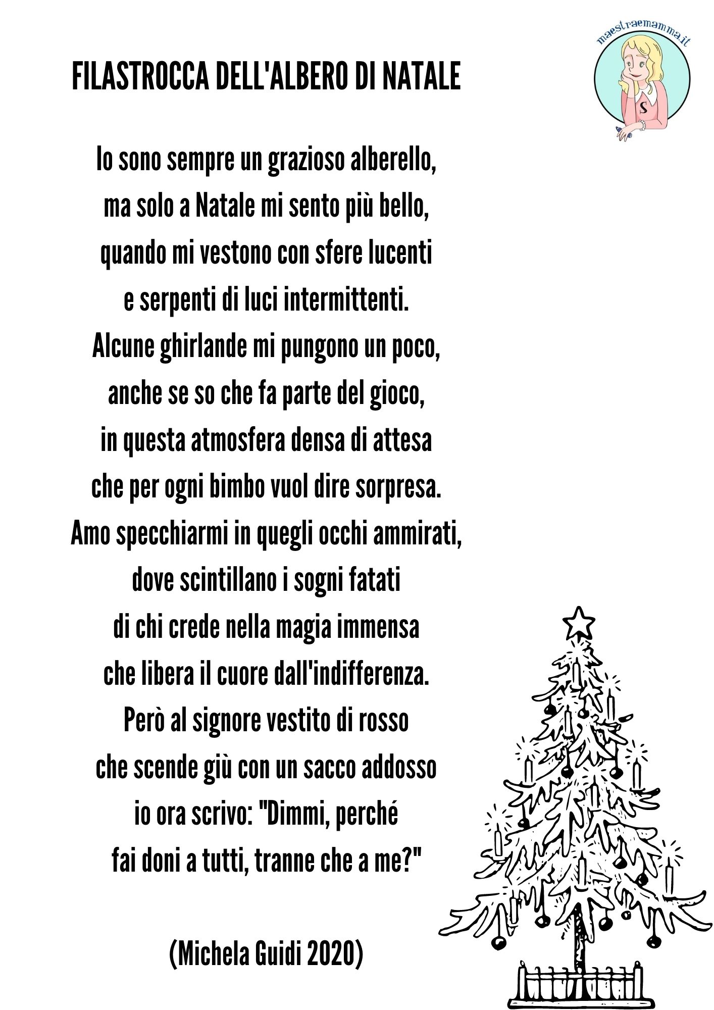 FILASTROCCA DELL'ALBERO DI NATALE