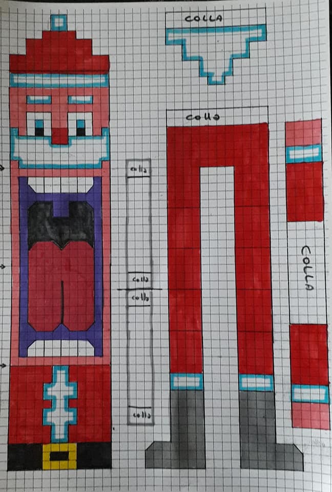 Babbo Natale pixel art