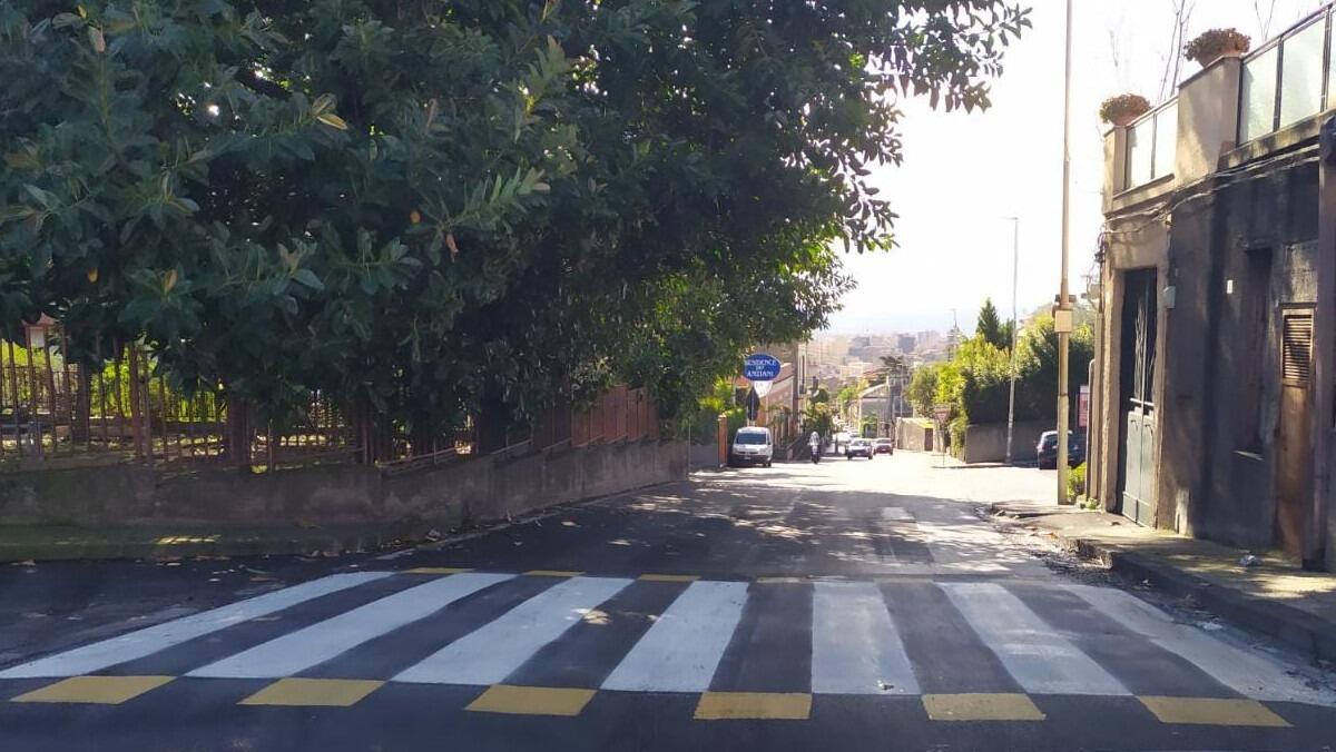 Passaggi pedonali rialzati installati nel IV municipio a Catania - 