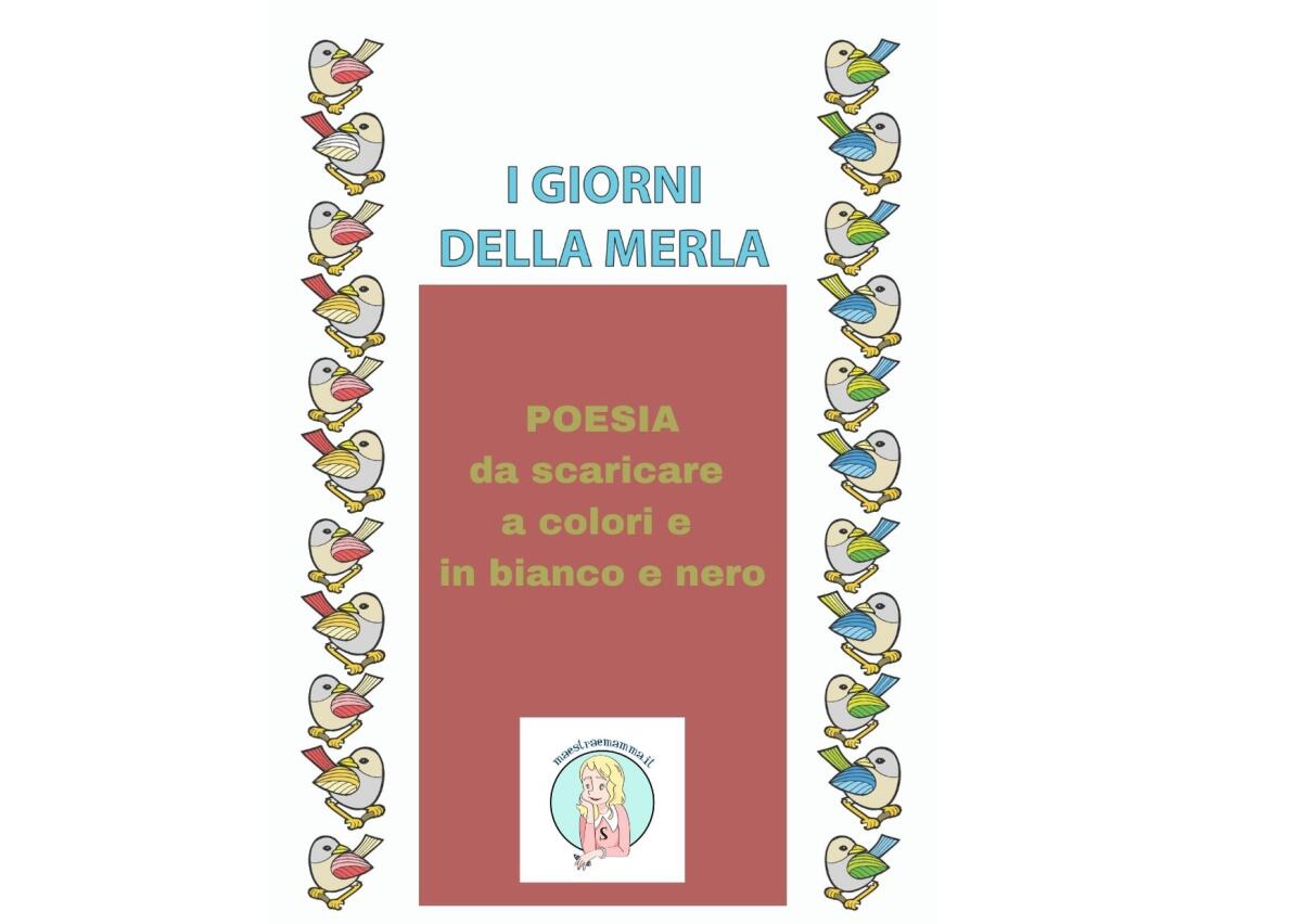 Poesia i giorni della merla da colorare - 