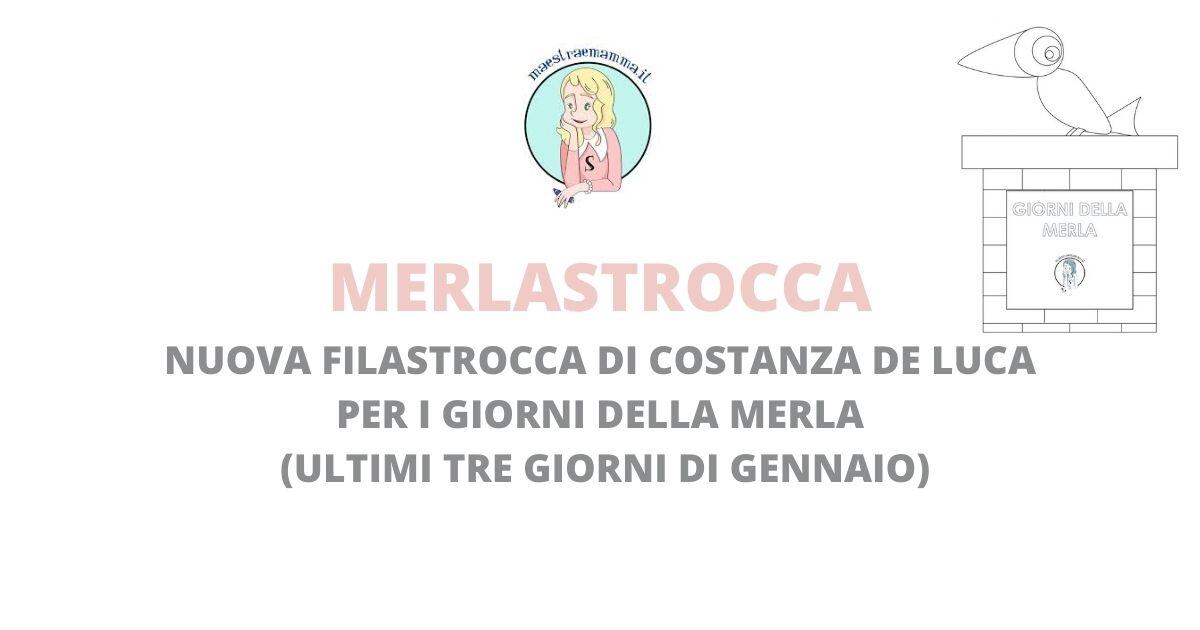 Merlastrocca - filastrocca per i giorni della merla per bambini - 
