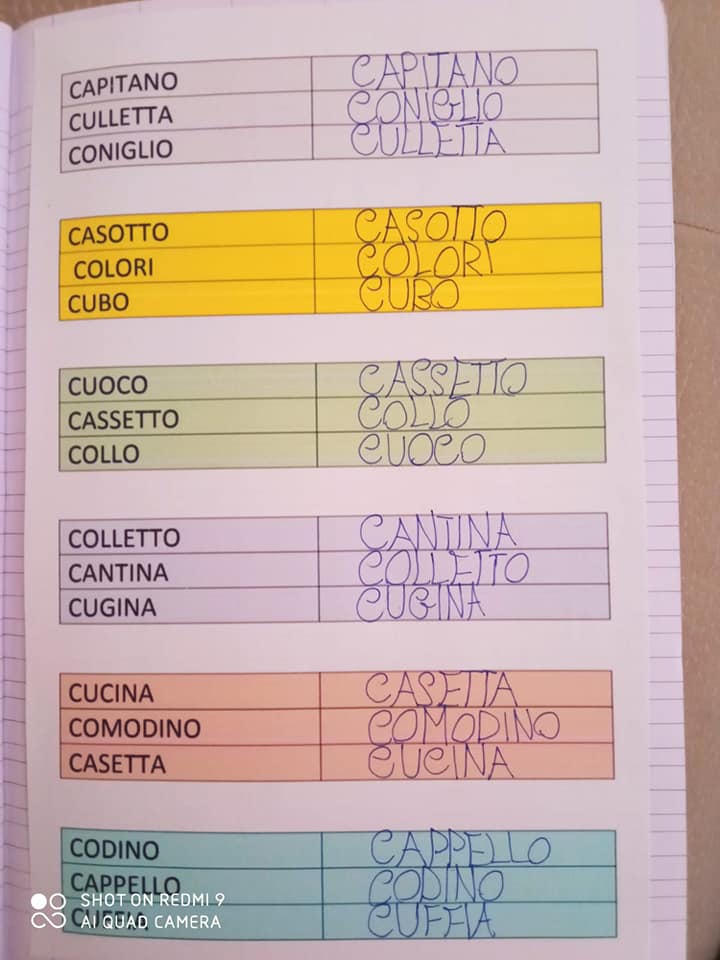 schede didattiche scuola primaria dettato ortografico suoni duri ca co cu