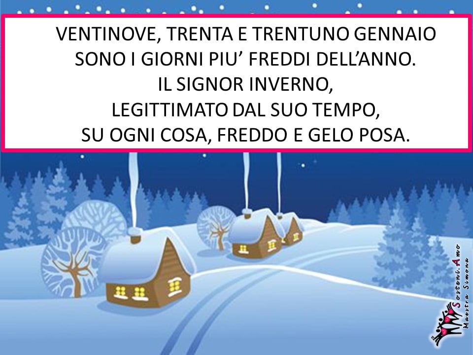 scheda didattica i giorni della merla leggenda