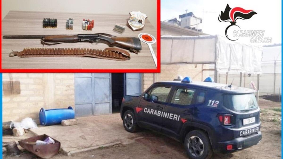 Caltagirone: deteneva armi legalmente ma aveva sotterrato un fucile clandestino per ogni evenienza - 