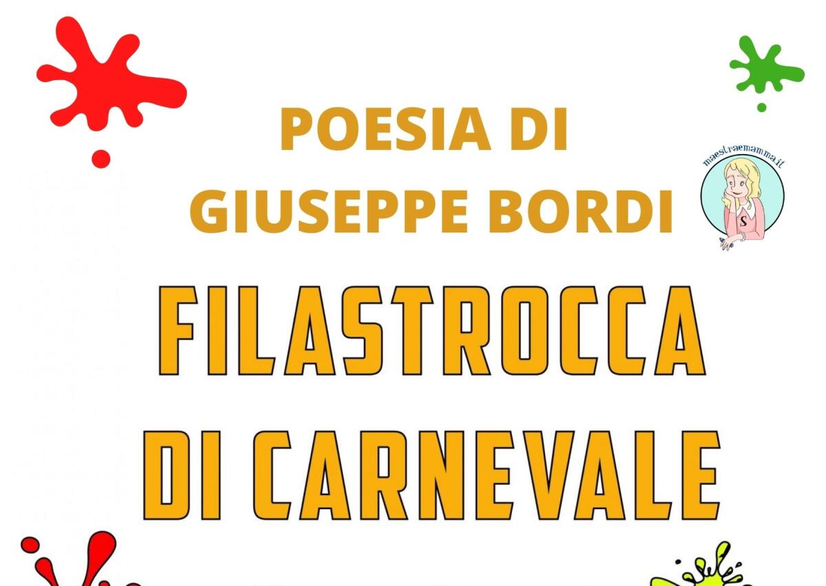 Filastrocca sul Carnevale di Giuseppe Bordi - 