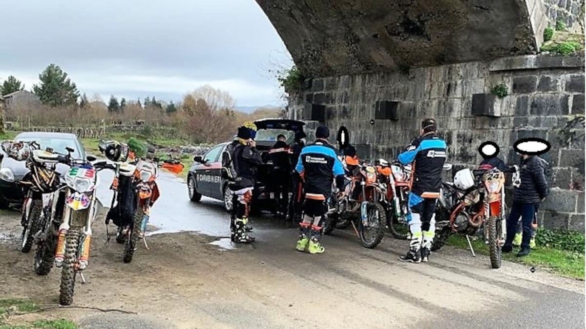 Controlli anti Covid: Carabinieri sanzionano gruppo di motociclisti in giro tra “Parco dell’Etna” e il “Parco fluviale dell’Alcantara” durante la zona rossa. - 