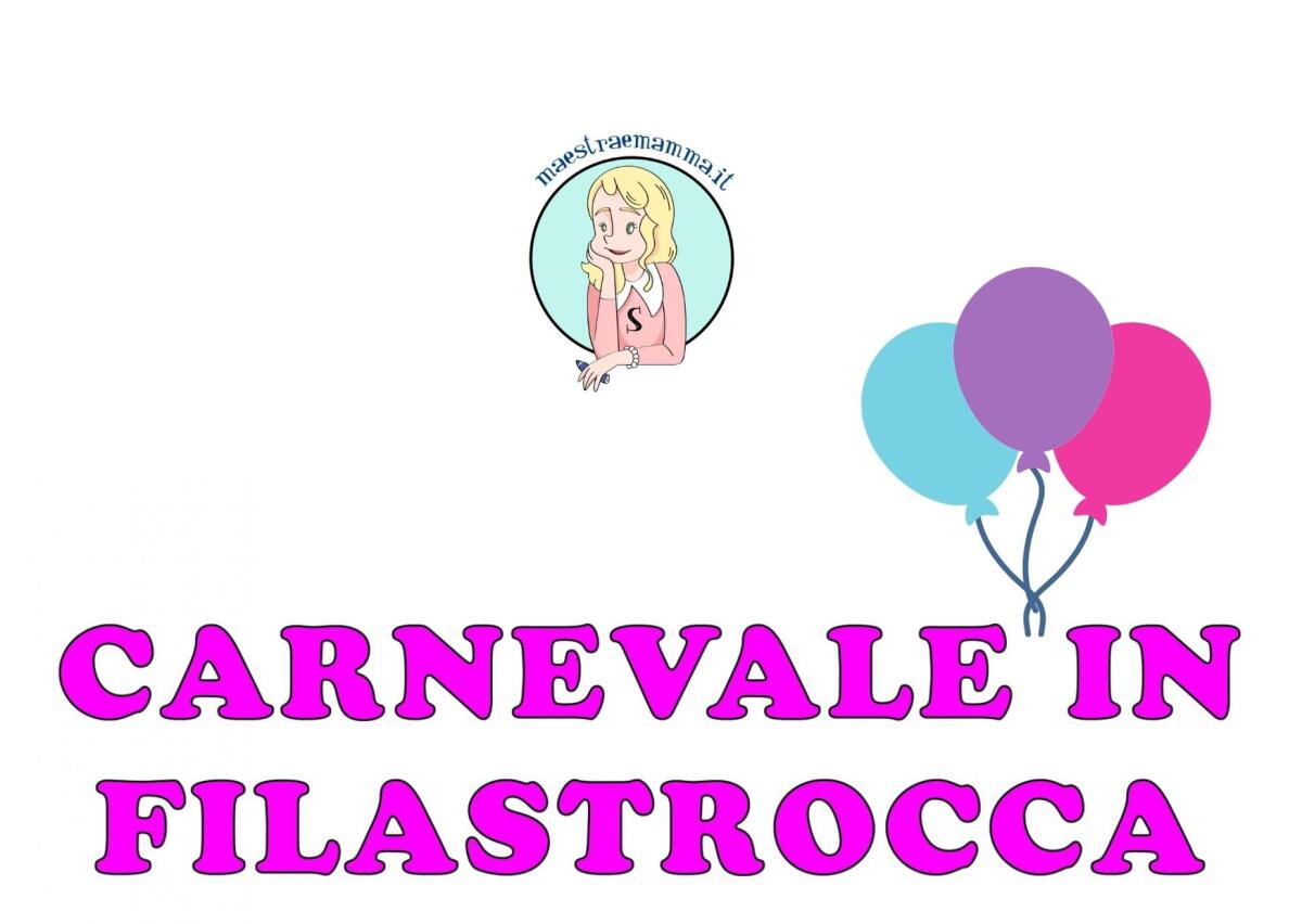 Carnevale in filastrocca di Gianni Rodari - 