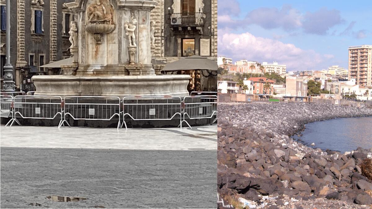 Covid, zona gialla e bel tempo: rimangono in vigore i divieti di stazionamento in piazza Duomo e San Giovanni Li Cuti - 