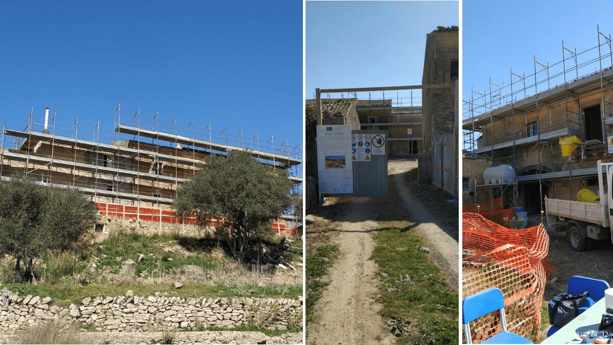 Caltagirone: continuano i lavori di recupero della masseria confiscata alla mafia, speso un importo totale di oltre 1 milione e 300.000 euro - 