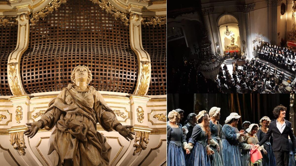 Coro Lirico Siciliano: omaggio a Sant’Agata in chiusura della Settimana Musicale Agatina col mottetto solitamente cantato dalle monache benedettine in via Crociferi - 