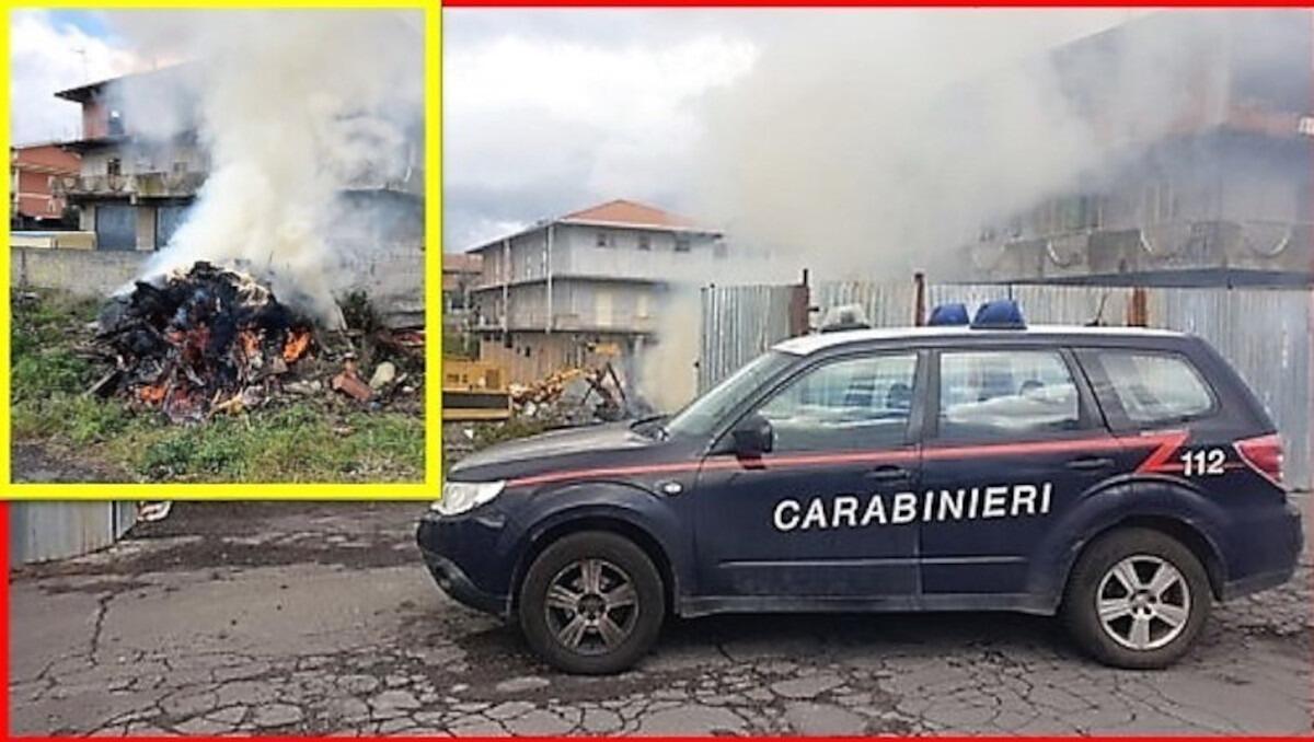 Belpasso, bruciano illegalmente rifiuti a ridosso delle abitazioni - 