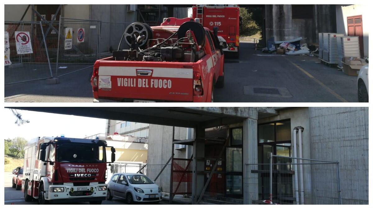 Acireale, incendio divampa all'interno dell'ospedale: non si conoscono le cause - 