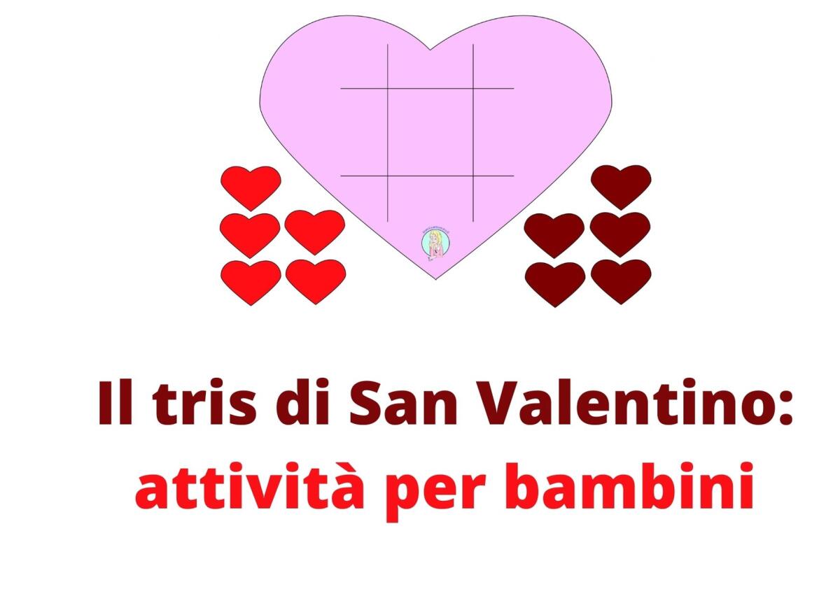 Lavoretto per San Valentino per bambini: "Giochiamo a tris?" - 