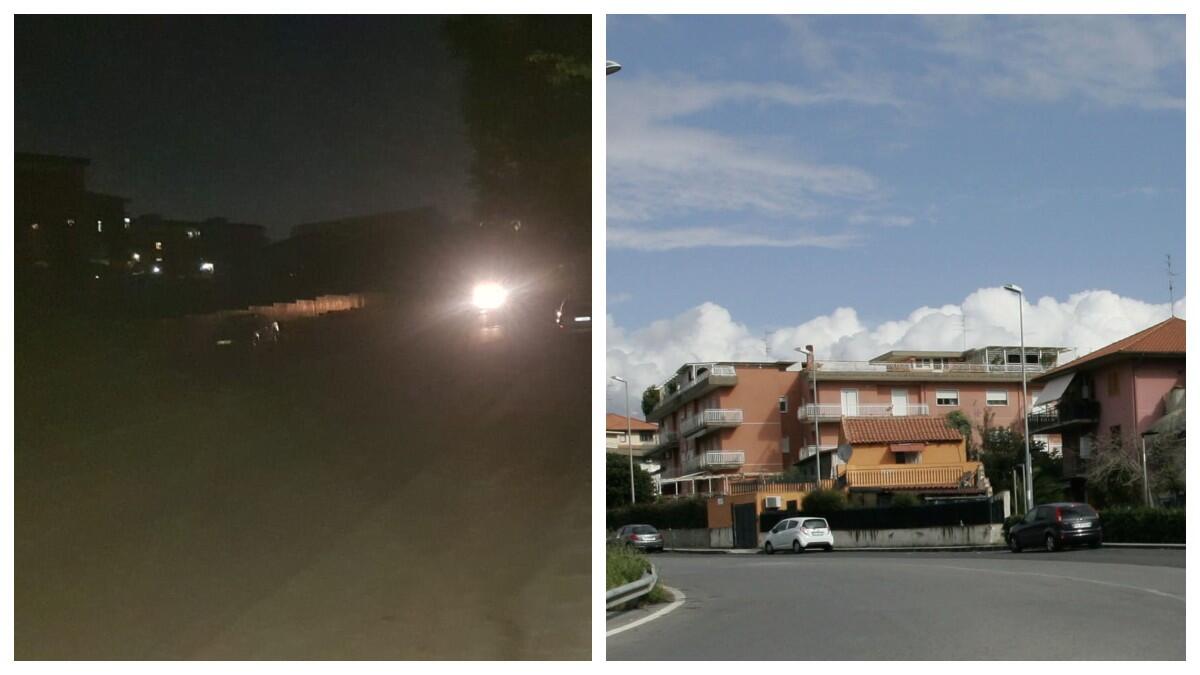 Via Kolbe, nuovamente illuminata nel IV municipio di Catania - 