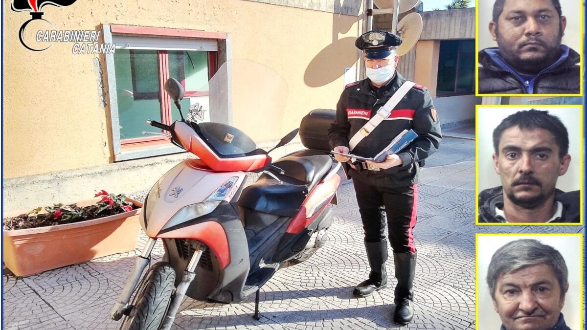 Tremestieri Etneo: dichiarano di trasportare lo scooter legittimamente ma al contempo il proprietario sta denunciando il furto - 