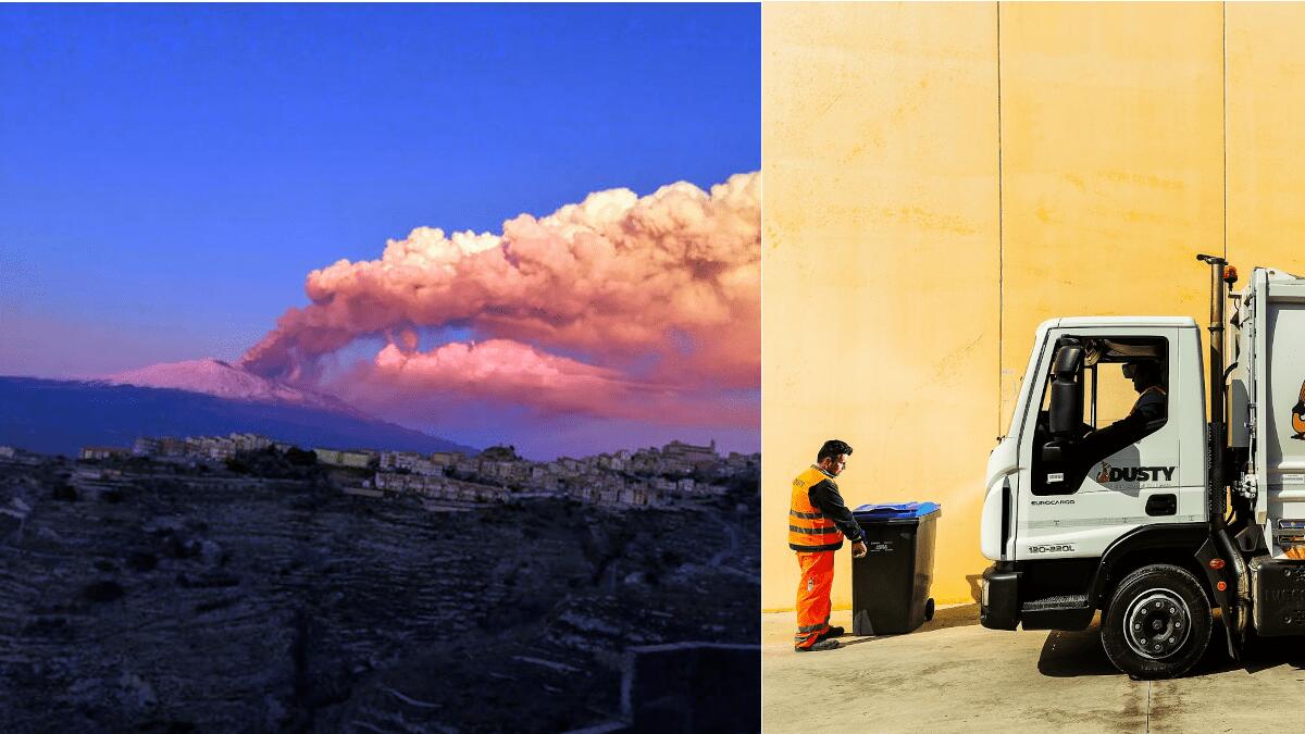 Cenere Etna: lunedì servizio straordinario per il porta a porta, indicazioni anche per la raccolta di prossimità - 