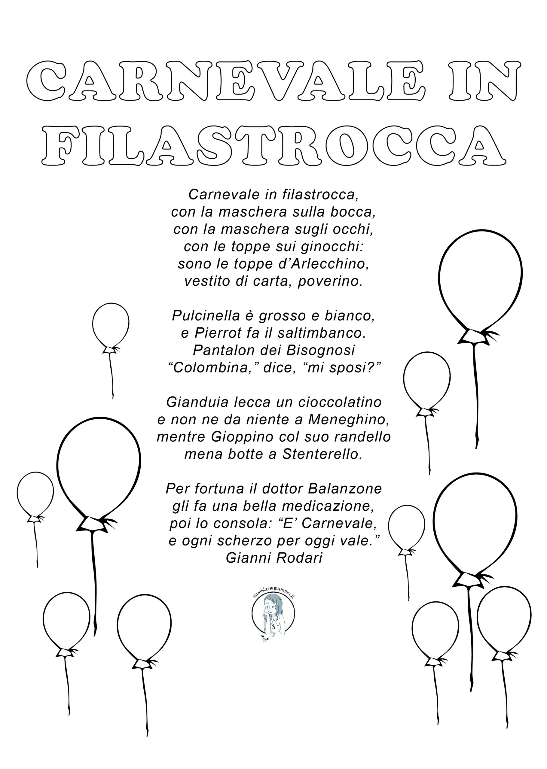 Carnevale - poesia di GIANNI RODARI