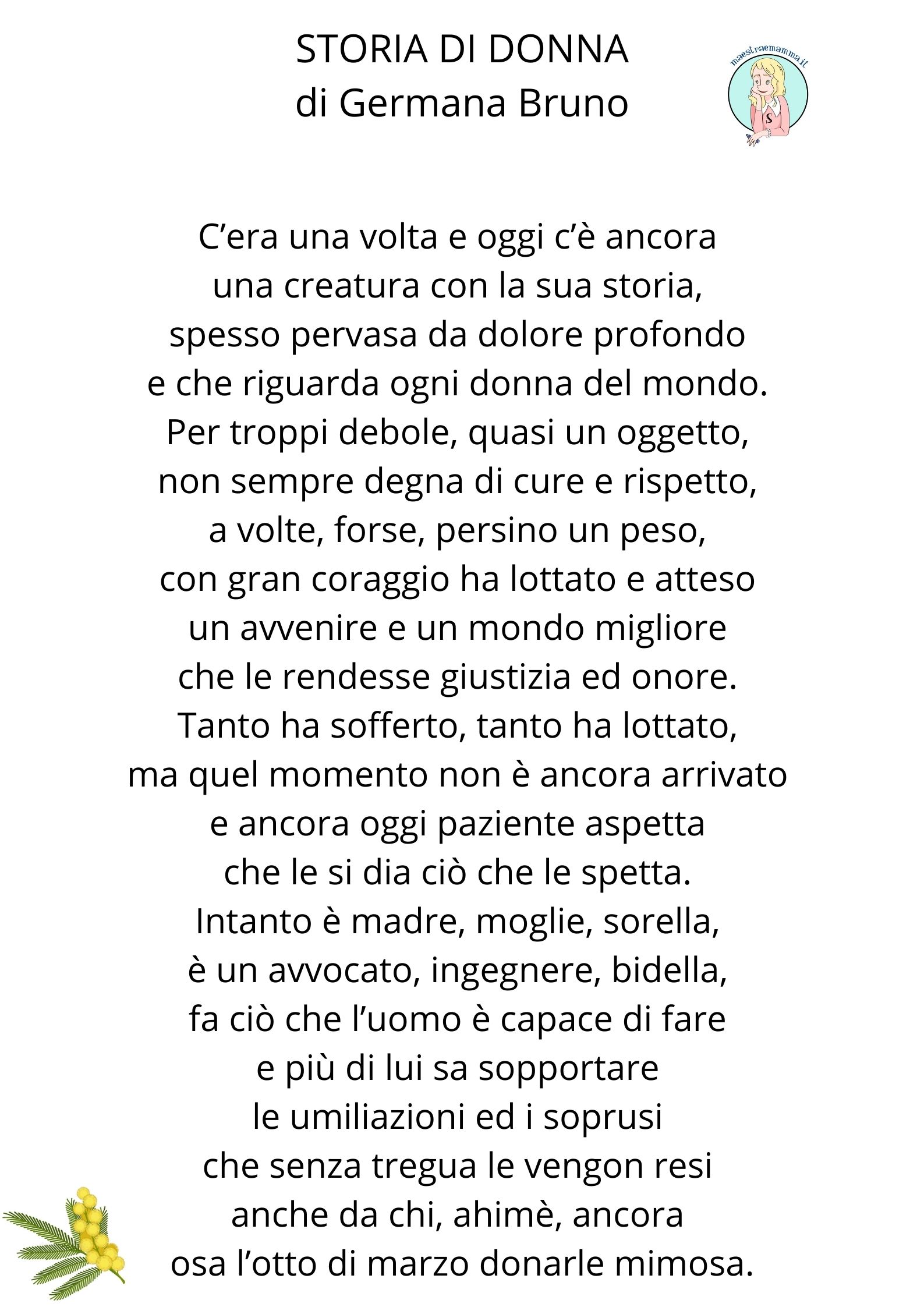 8 marzo poesia festa della donna di Germana Bruno
