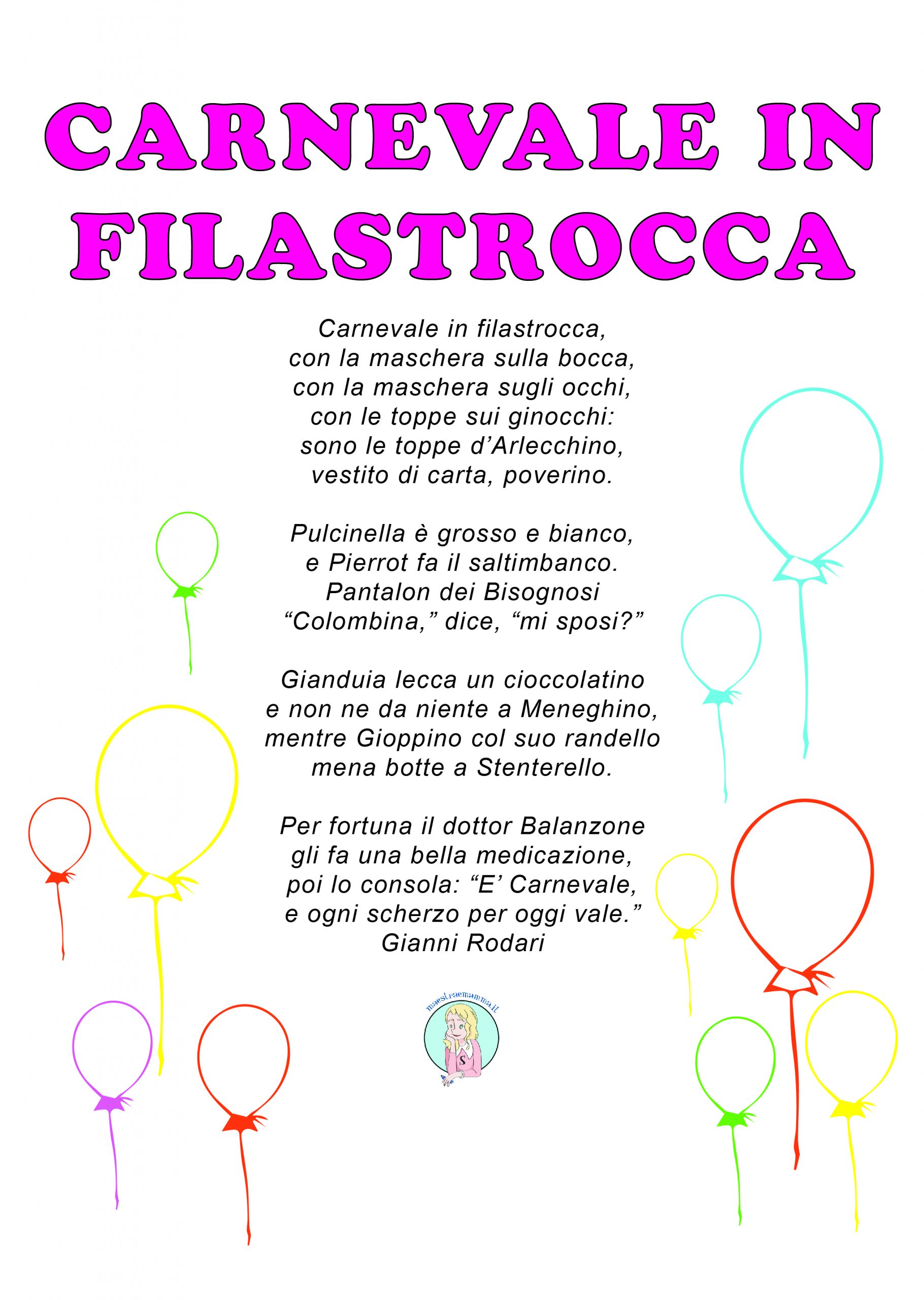 Carnevale - poesia di GIANNI RODARI