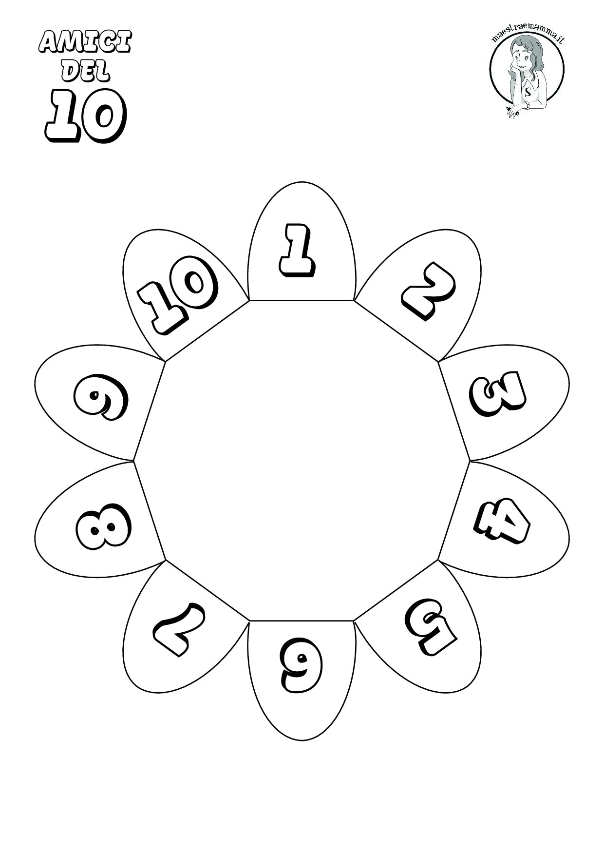 PDF amici del 10 in bianco e nero