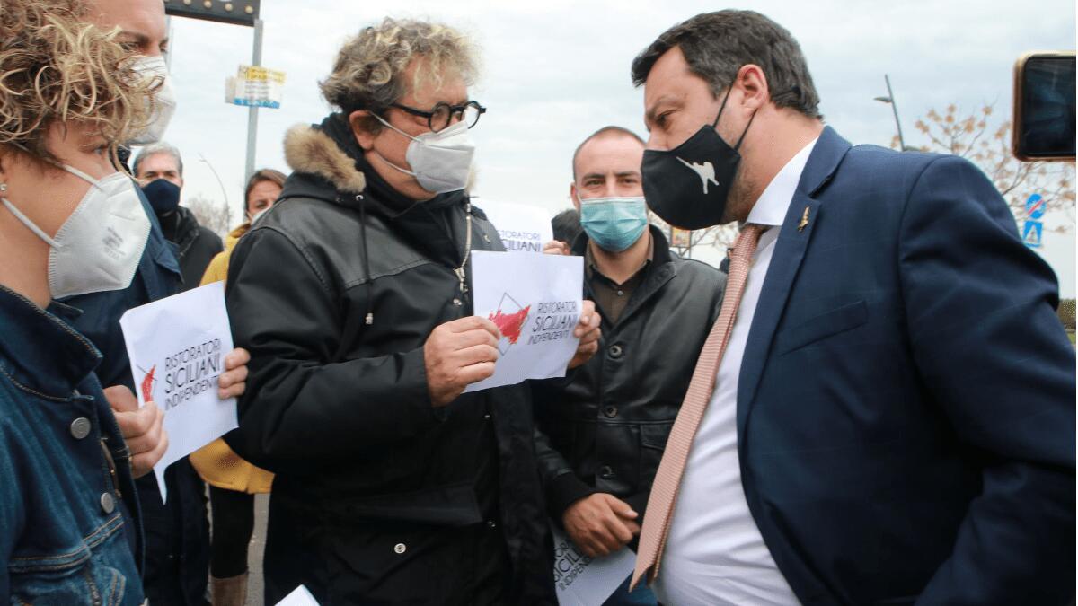 Il comitato “Ristoratori Siciliani Indipendenti” incontra il leader della Lega Matteo Salvini - 