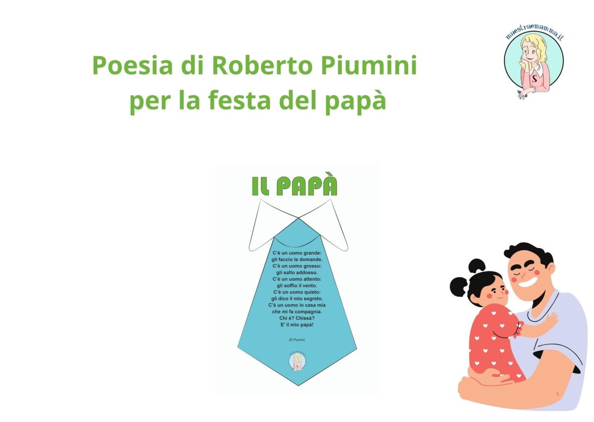 Poesia festa del papà - IL PAPA' di Roberto Piumini - 