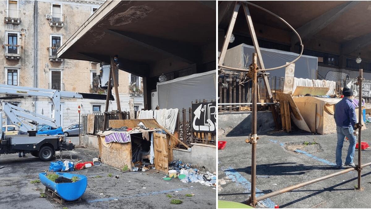 Piazza Pietro Lupo: bonificata una parte da Comune e Dusty - 