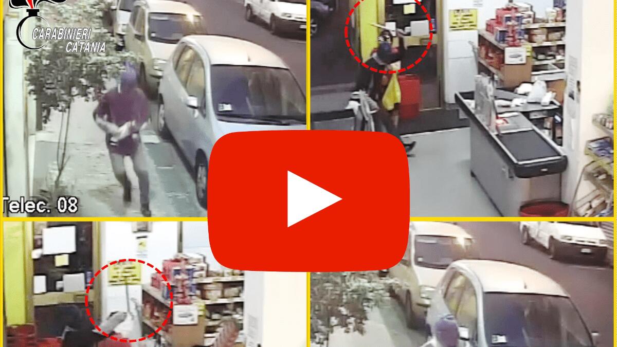 Tentata rapina in supermercato di Acireale: i filmati di sorveglianza lo incastrano (VIDEO) - 